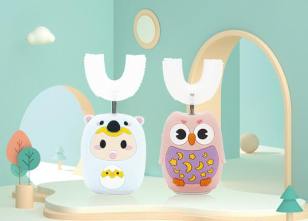 刷博士儿童电动牙刷U型防尘，给孩子更好的口腔保健